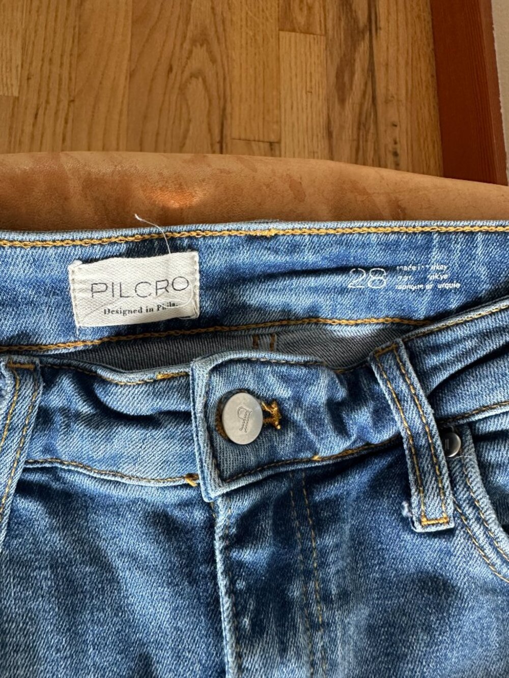 Pilcro Anthropologie The Scotie Cuffed High Rised Jeans 28 - Picture 13 of 14